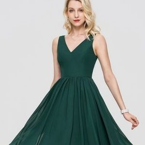 Dark Green Bridesmaid Dress